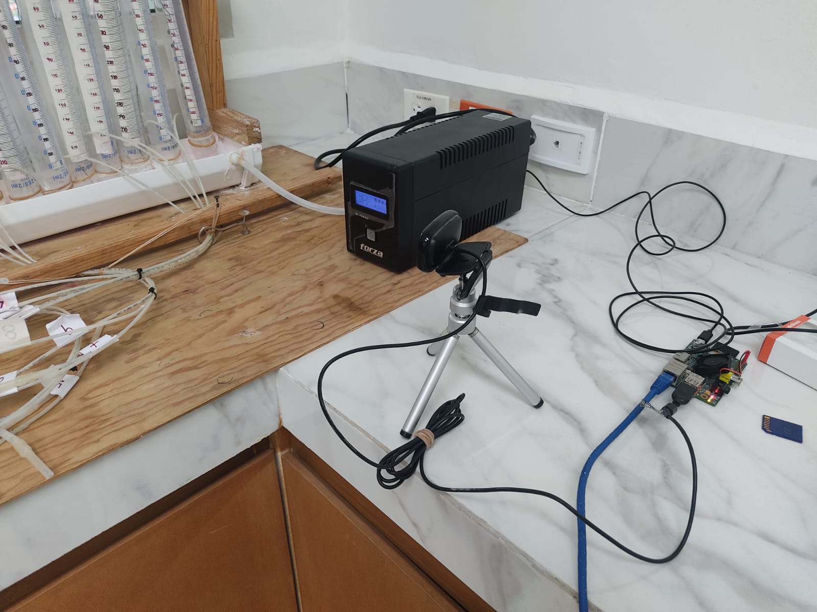 Foto del sistema Raspberry Pi montado